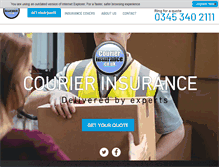 Tablet Screenshot of courierinsurance.co.uk
